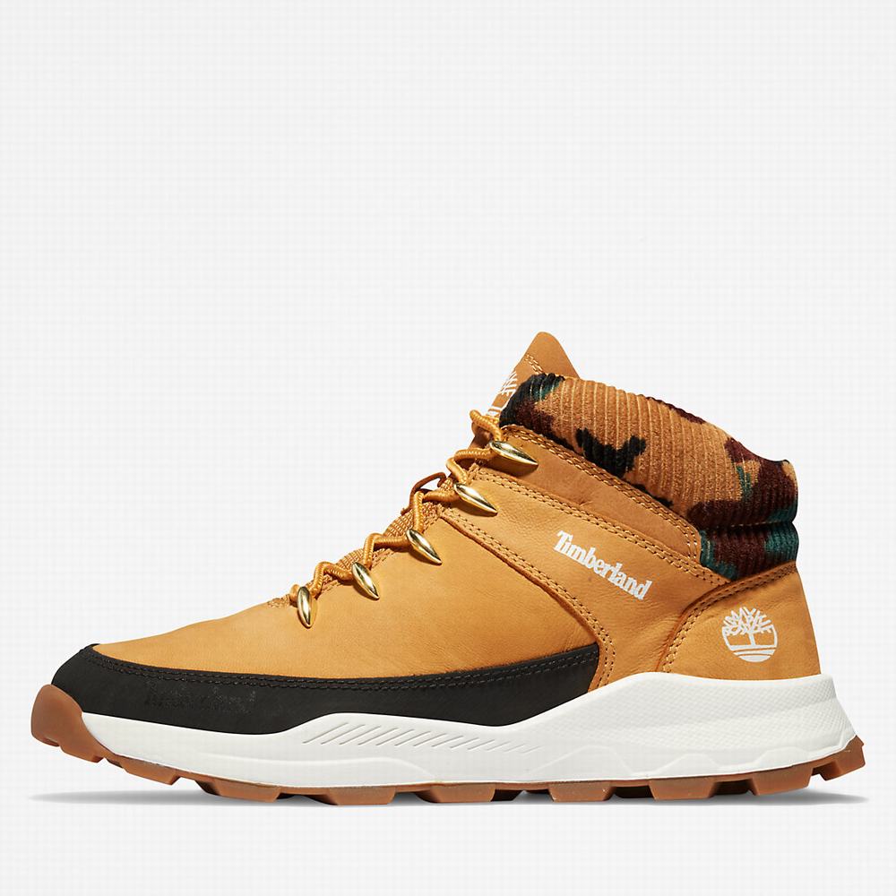 Timberland Brooklyn High Top Spor Ayakkabı Çocuk Sarı | TR-1056E