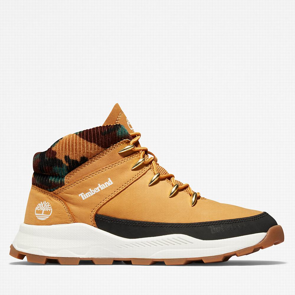 Timberland Brooklyn High Top Spor Ayakkabı Çocuk Sarı | TR-1056E