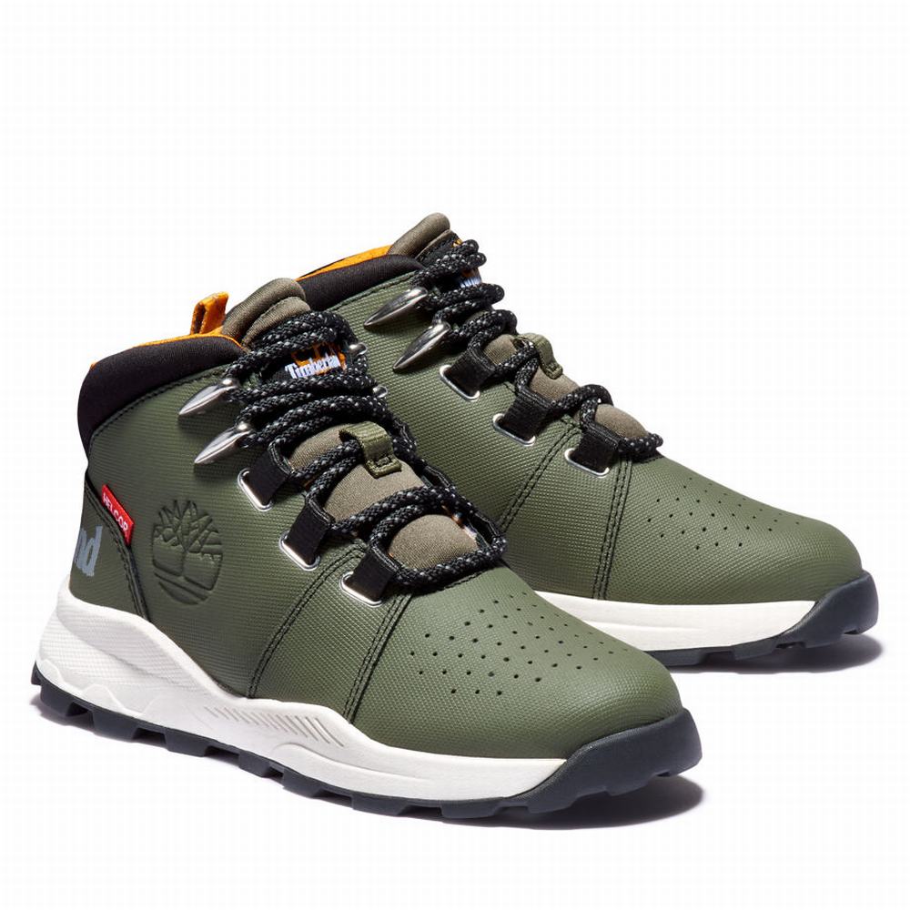 Timberland Brooklyn Lace-Up Spor Ayakkabı Çocuk Yeşil | TR-1835F