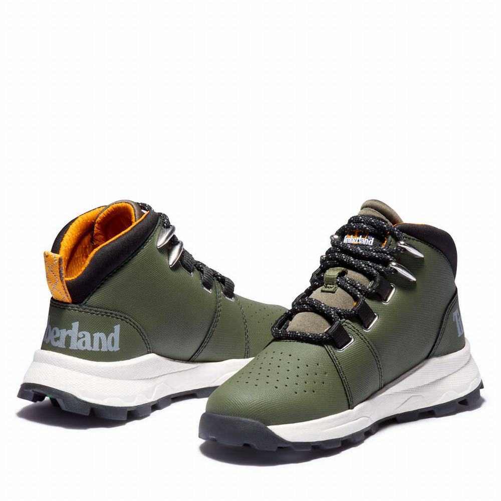 Timberland Brooklyn Lace-Up Spor Ayakkabı Çocuk Yeşil | TR-1835F