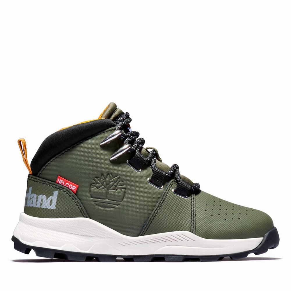 Timberland Brooklyn Lace-Up Spor Ayakkabı Çocuk Yeşil | TR-1835F