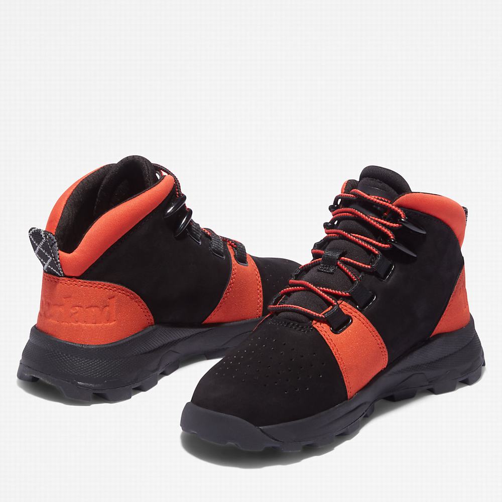 Timberland Brooklyn Lace-Up Spor Ayakkabı Çocuk Siyah | TR-3914D