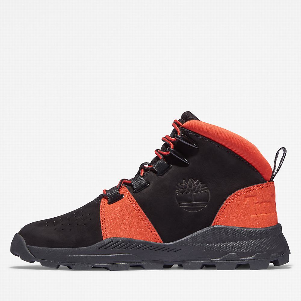 Timberland Brooklyn Lace-Up Spor Ayakkabı Çocuk Siyah | TR-3914D