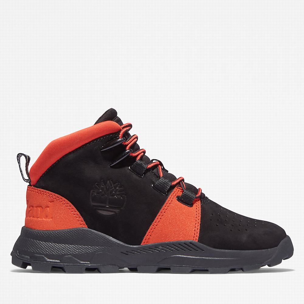 Timberland Brooklyn Lace-Up Spor Ayakkabı Çocuk Siyah | TR-3914D