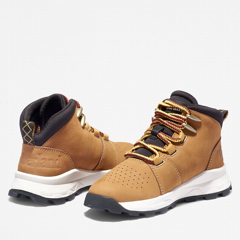 Timberland Brooklyn Lace-Up Spor Ayakkabı Çocuk Açık Kahverengi | TR-6142G