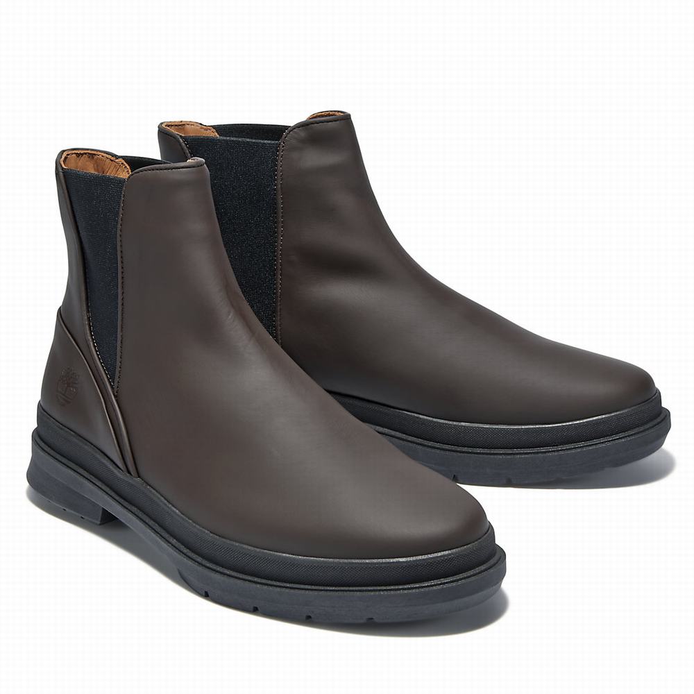 Timberland CC Boulevard Chelsea Chelsea Bot Erkek Koyu Kahverengi | TR-9841U