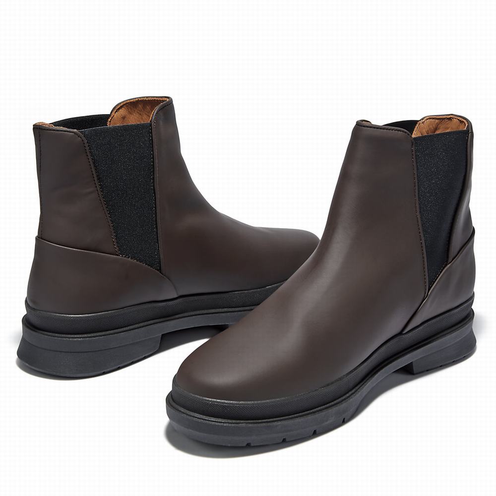 Timberland CC Boulevard Chelsea Chelsea Bot Erkek Koyu Kahverengi | TR-9841U