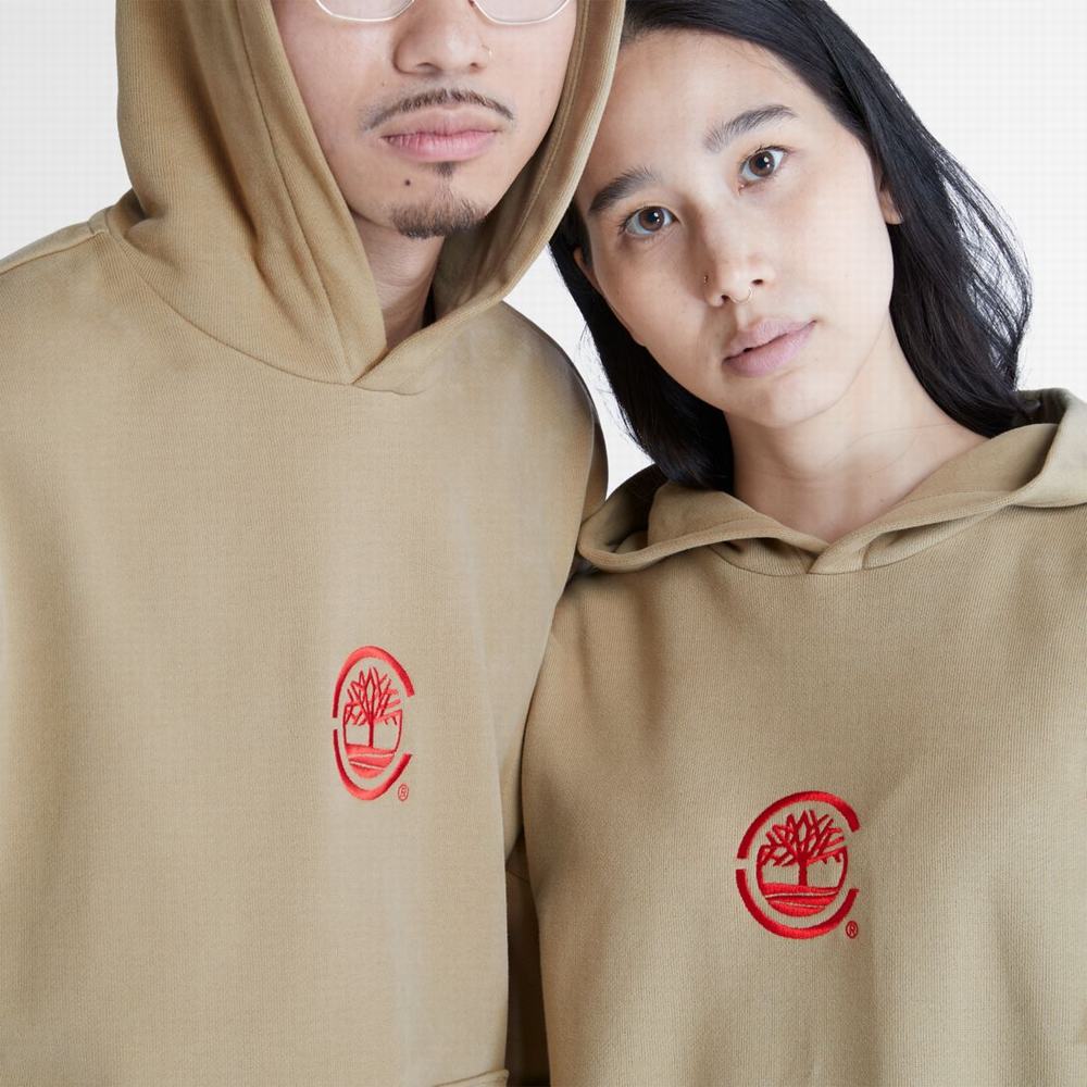 Timberland CLOT x Timberland Kapüşonlu Sweatshirt Kadın Haki | TR-8164V