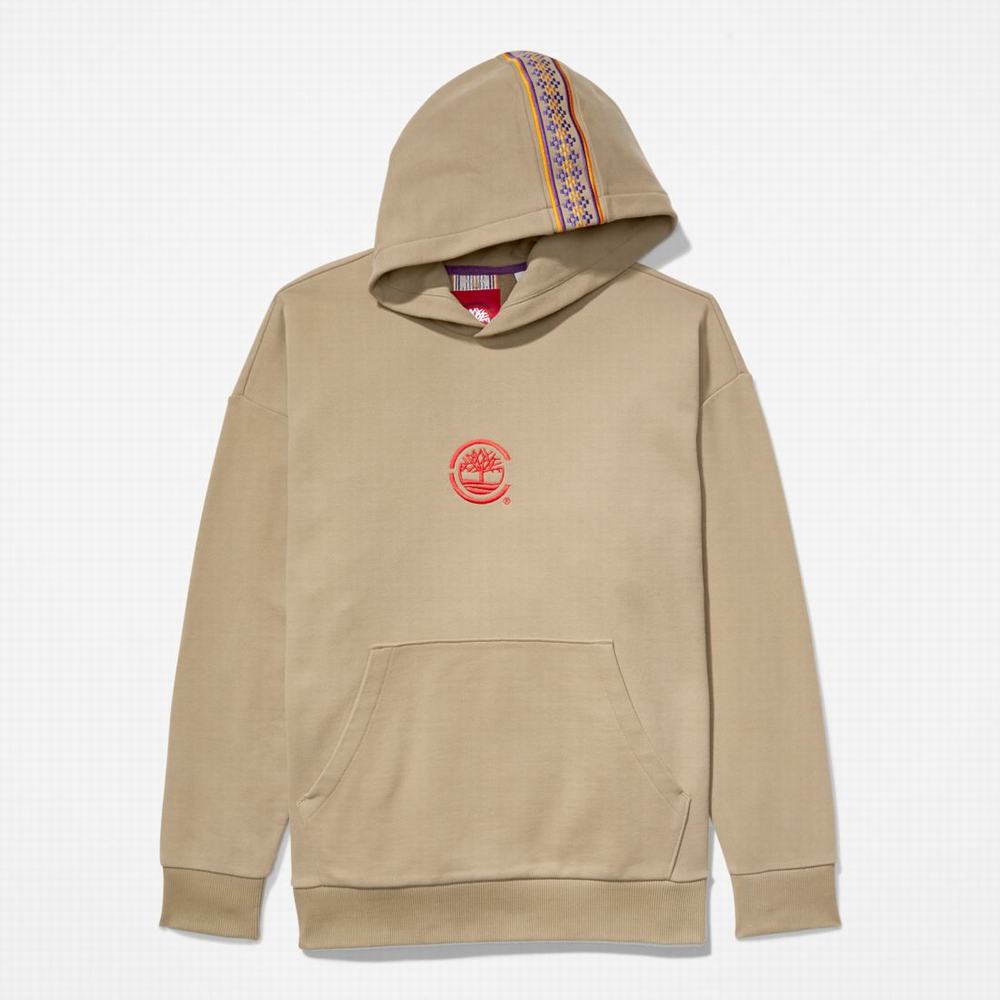 Timberland CLOT x Timberland Kapüşonlu Sweatshirt Kadın Haki | TR-8164V