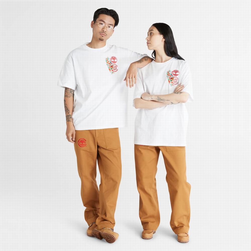 Timberland CLOT x Timberland Kısa-Sleeve Tişört Kadın Beyaz | TR-1798B