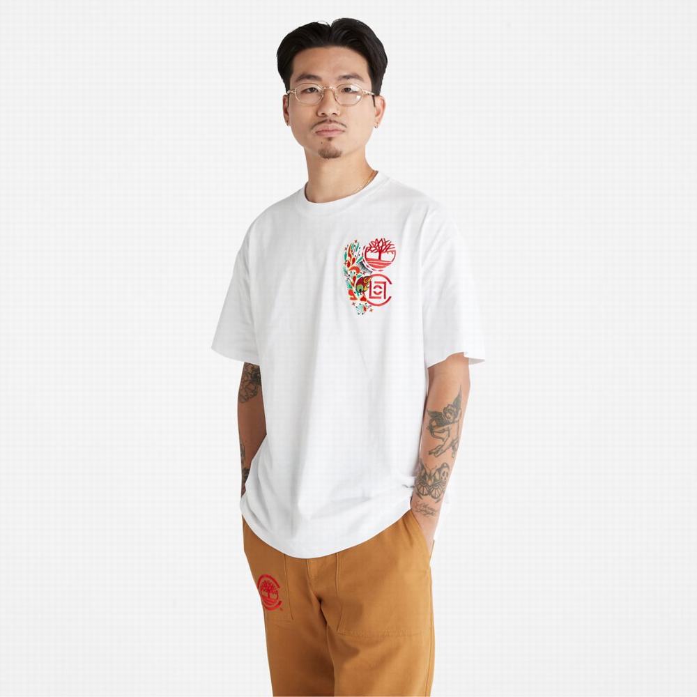 Timberland CLOT x Timberland Kısa-Sleeve Tişört Kadın Beyaz | TR-1798B