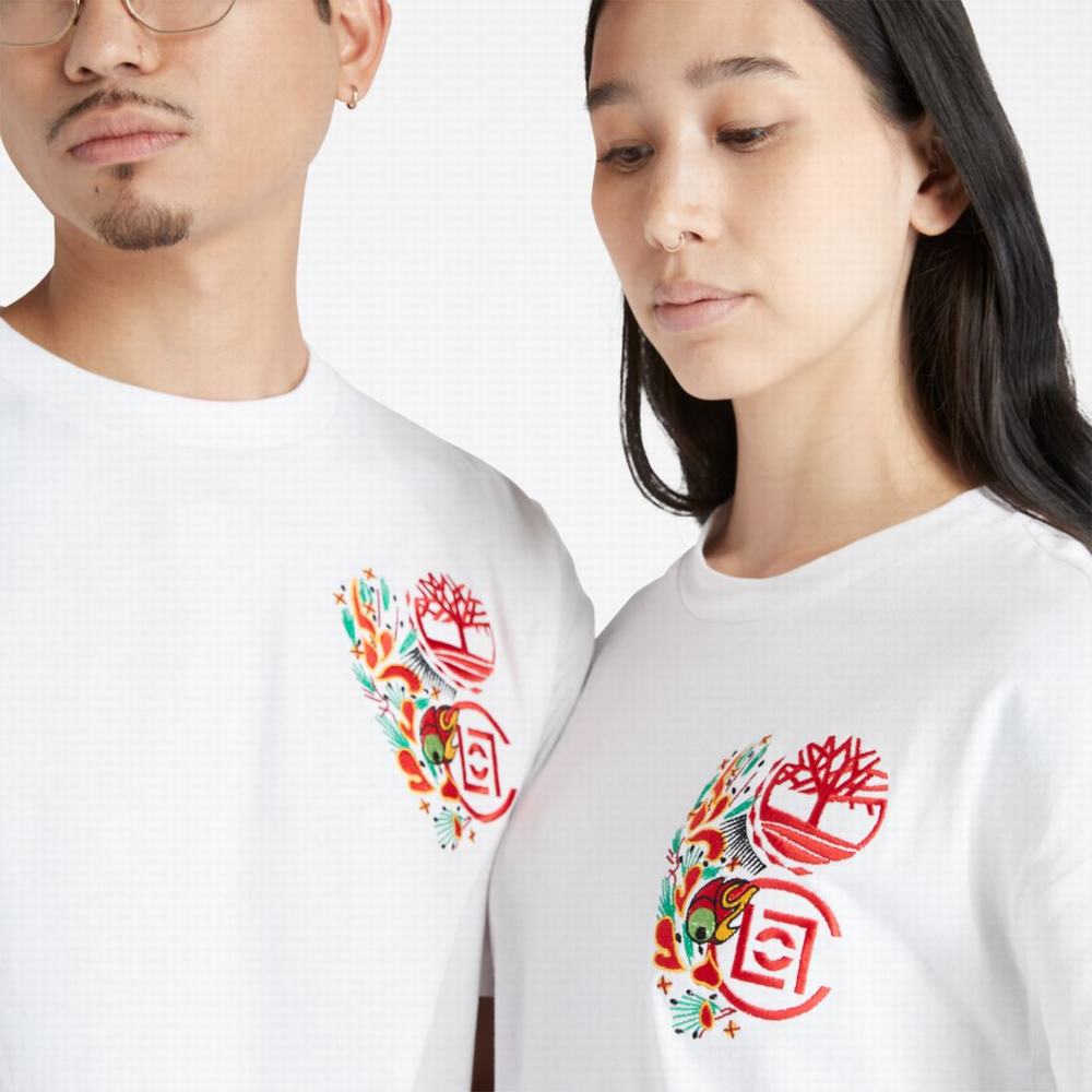 Timberland CLOT x Timberland Kısa-Sleeve Tişört Kadın Beyaz | TR-1798B