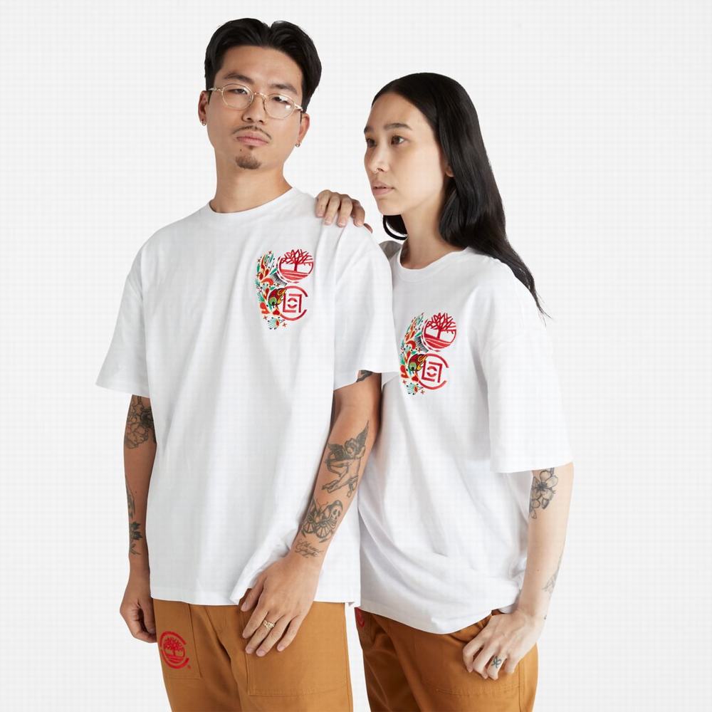 Timberland CLOT x Timberland Kısa-Sleeve Tişört Kadın Beyaz | TR-1798B