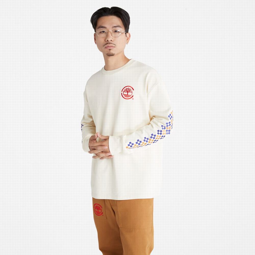 Timberland CLOT x Timberland Long-Sleeve Tişört Kadın Beyaz | TR-8471Z