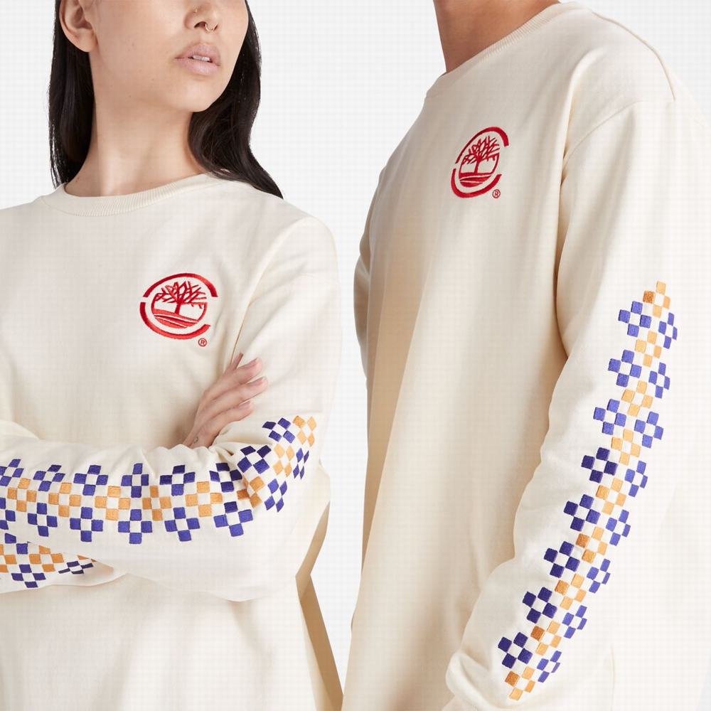 Timberland CLOT x Timberland Long-Sleeve Tişört Kadın Beyaz | TR-8471Z