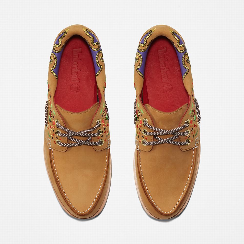 Timberland CLOT x Timberland® 3-Eye Tekne Ayakkabısı Kadın Sarı | TR-0894E