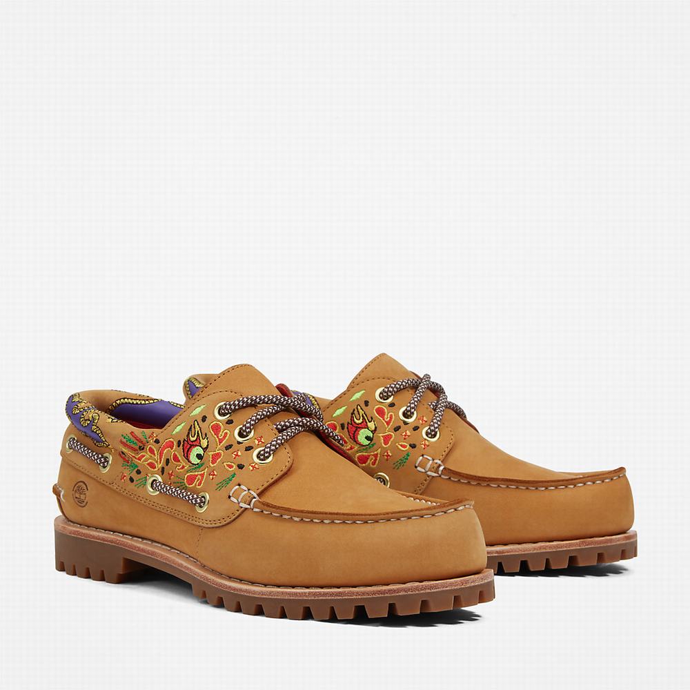 Timberland CLOT x Timberland® 3-Eye Tekne Ayakkabısı Kadın Sarı | TR-0894E