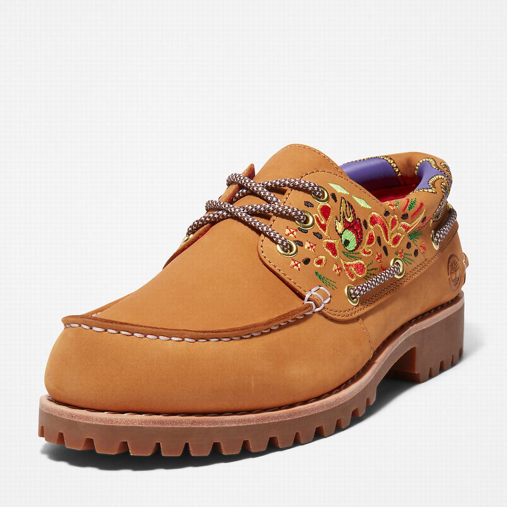 Timberland CLOT x Timberland® 3-Eye Tekne Ayakkabısı Erkek Sarı | TR-4138D