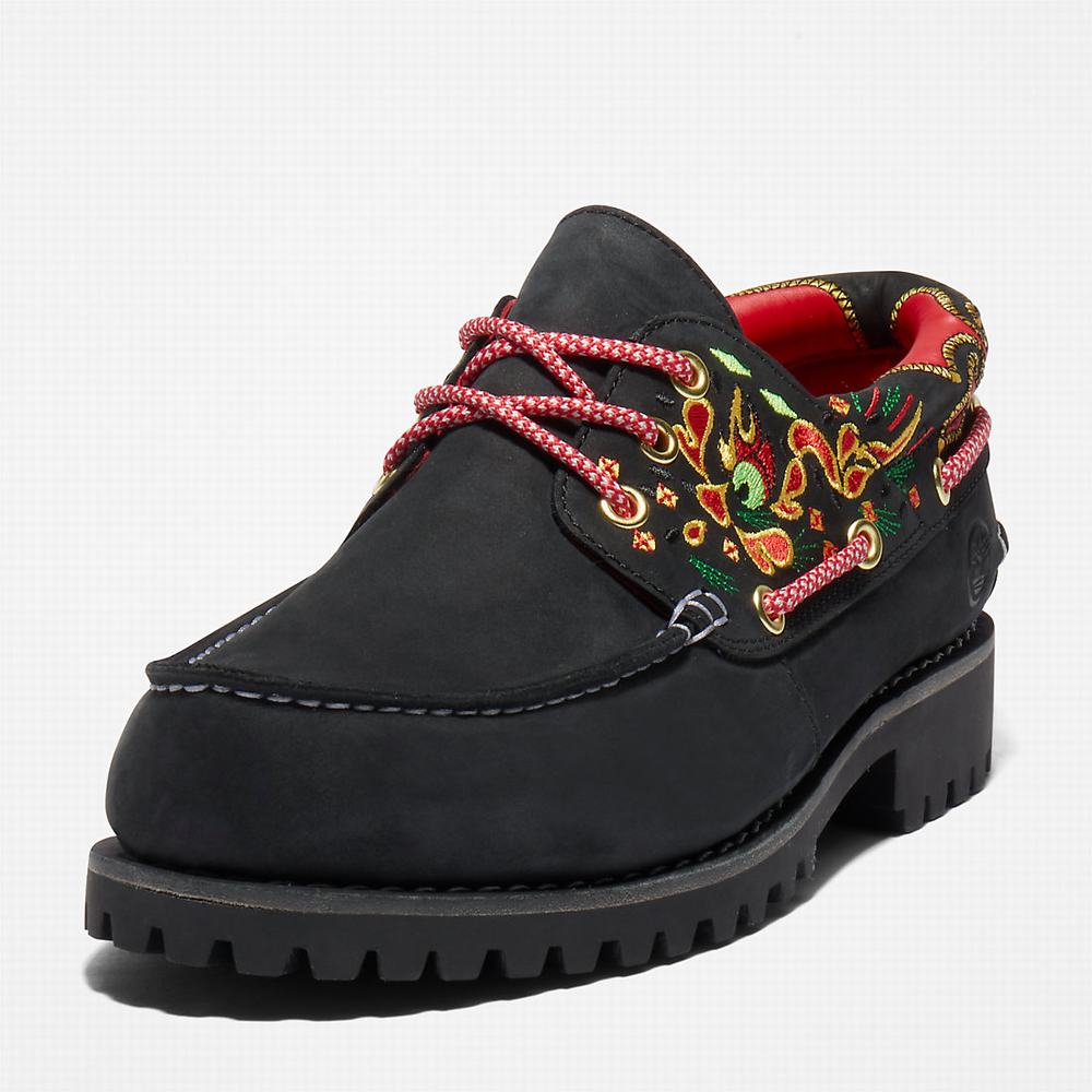 Timberland CLOT x Timberland® 3-Eye Tekne Ayakkabısı Erkek Siyah | TR-5182S