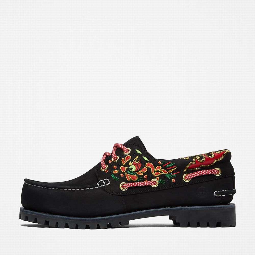Timberland CLOT x Timberland® 3-Eye Tekne Ayakkabısı Kadın Siyah | TR-5290W