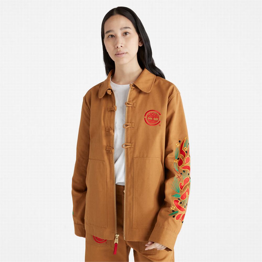Timberland CLOT x Timberland® Duck Kanvas Chore Ceket Erkek Kahverengi | TR-3462H