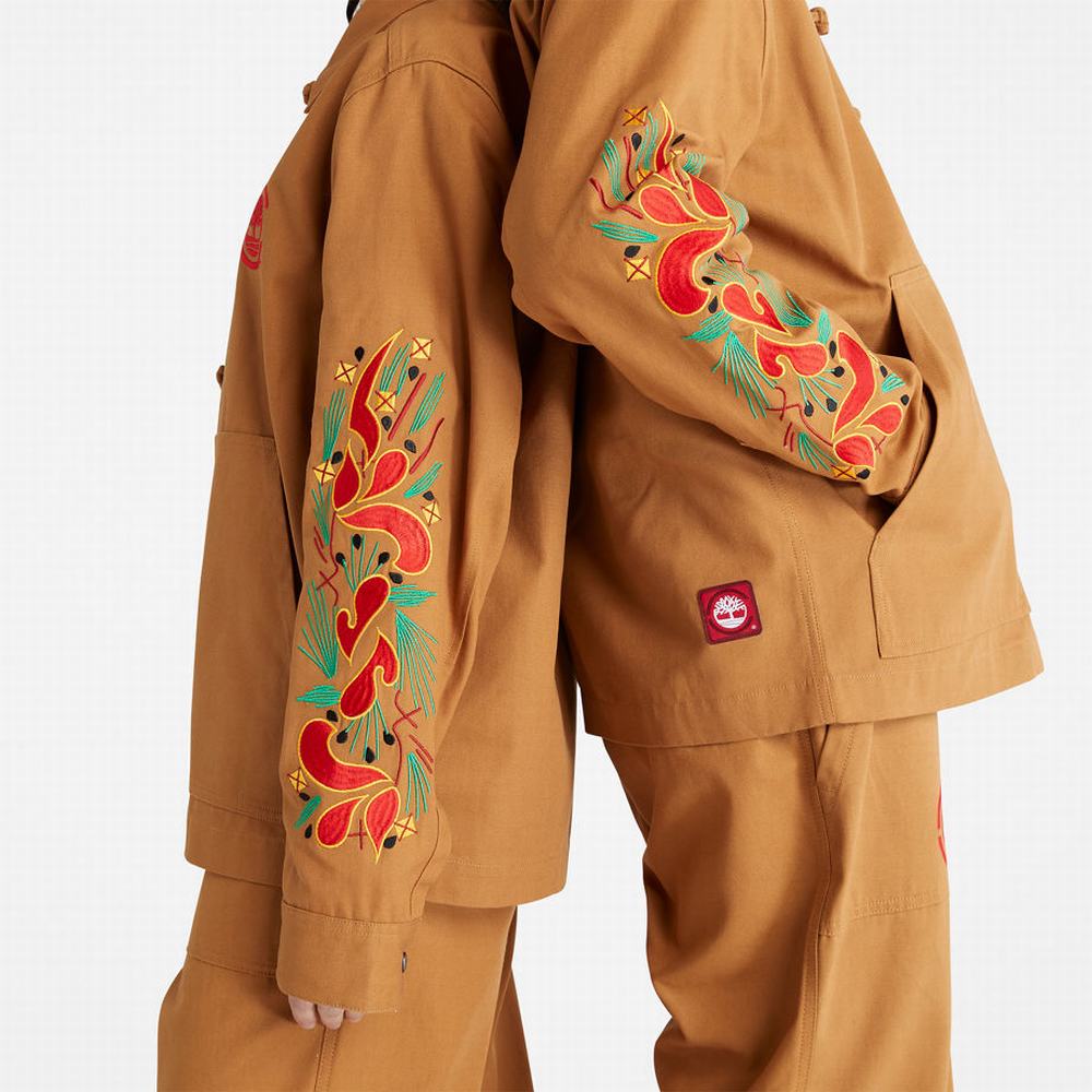 Timberland CLOT x Timberland® Duck Kanvas Chore Ceket Erkek Kahverengi | TR-3462H