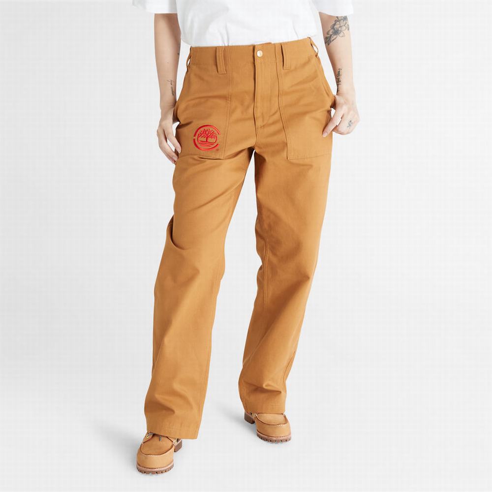 Timberland CLOT x Timberland® Duck Kanvas Workwear Pantolon Erkek Kahverengi | TR-6310G