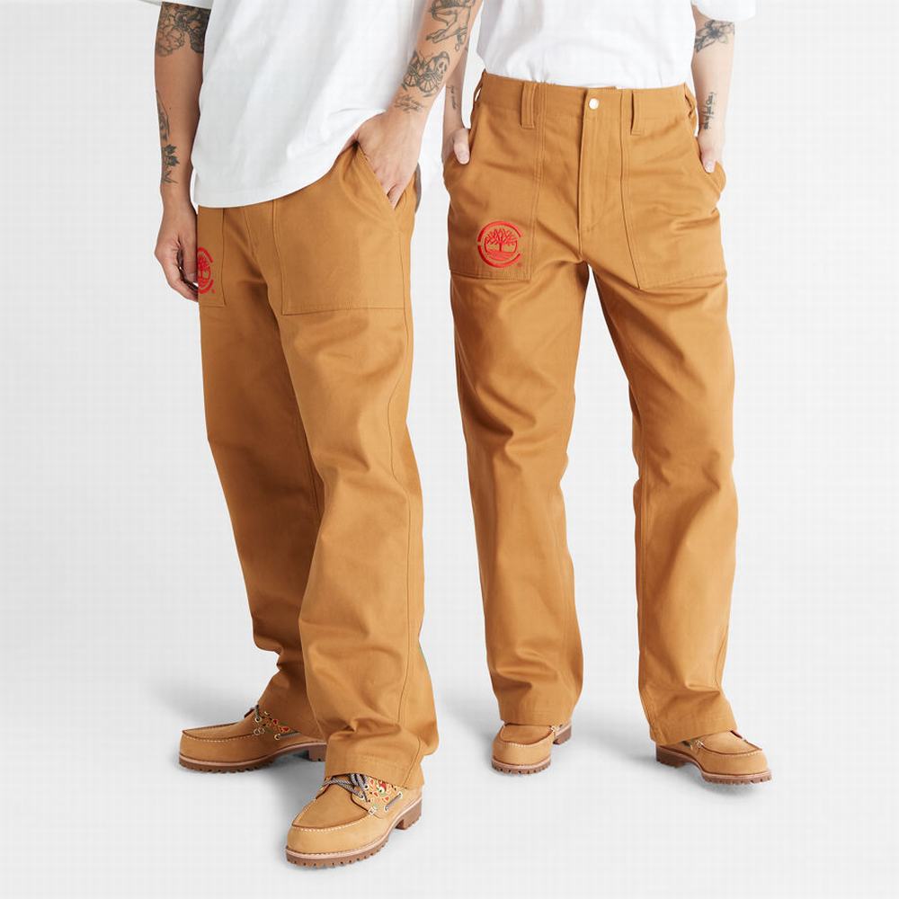 Timberland CLOT x Timberland® Duck Kanvas Workwear Pantolon Erkek Kahverengi | TR-6310G