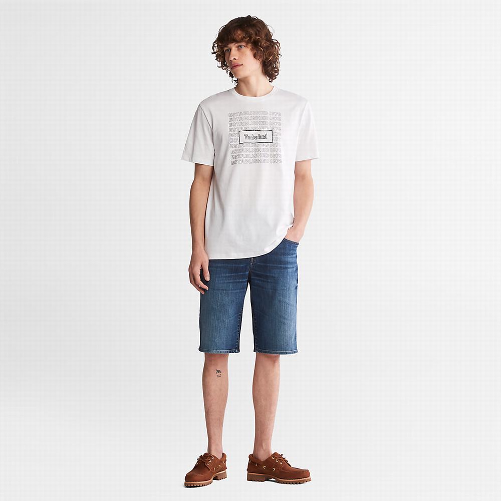 Timberland Canobie Lake Denim Şort Erkek Indigo | TR-2941U