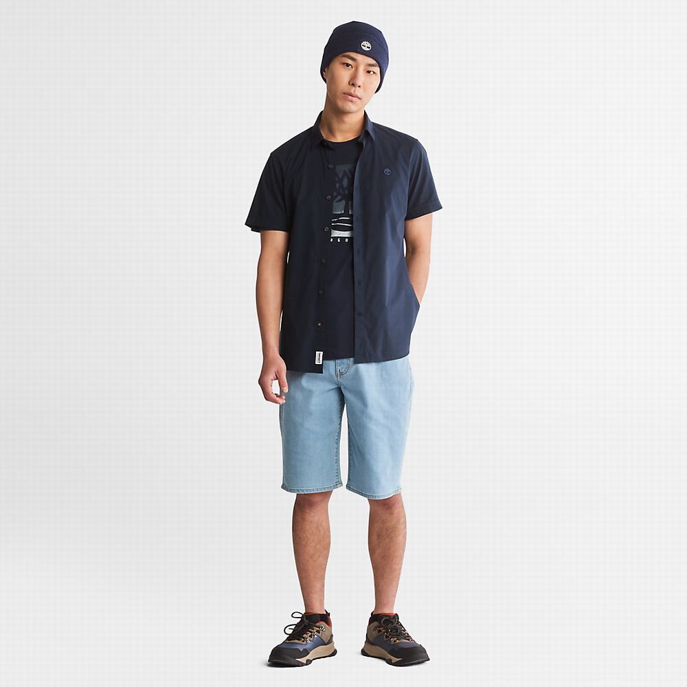 Timberland Canobie Lake Denim Şort Erkek Açık Mavi | TR-5482P