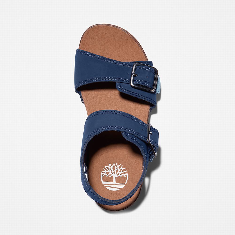 Timberland Castle Island Backstrap Sandalet Çocuk Lacivert | TR-1825X
