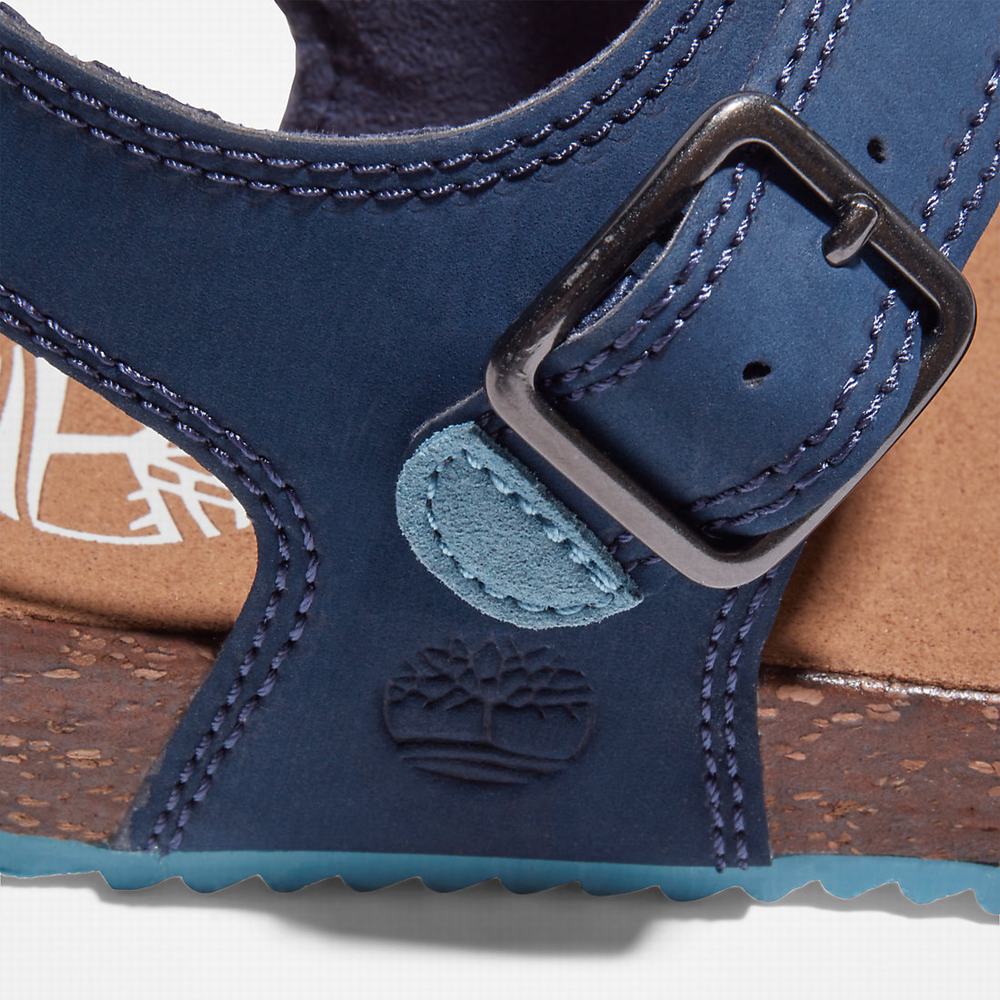 Timberland Castle Island Backstrap Sandalet Çocuk Lacivert | TR-1825X