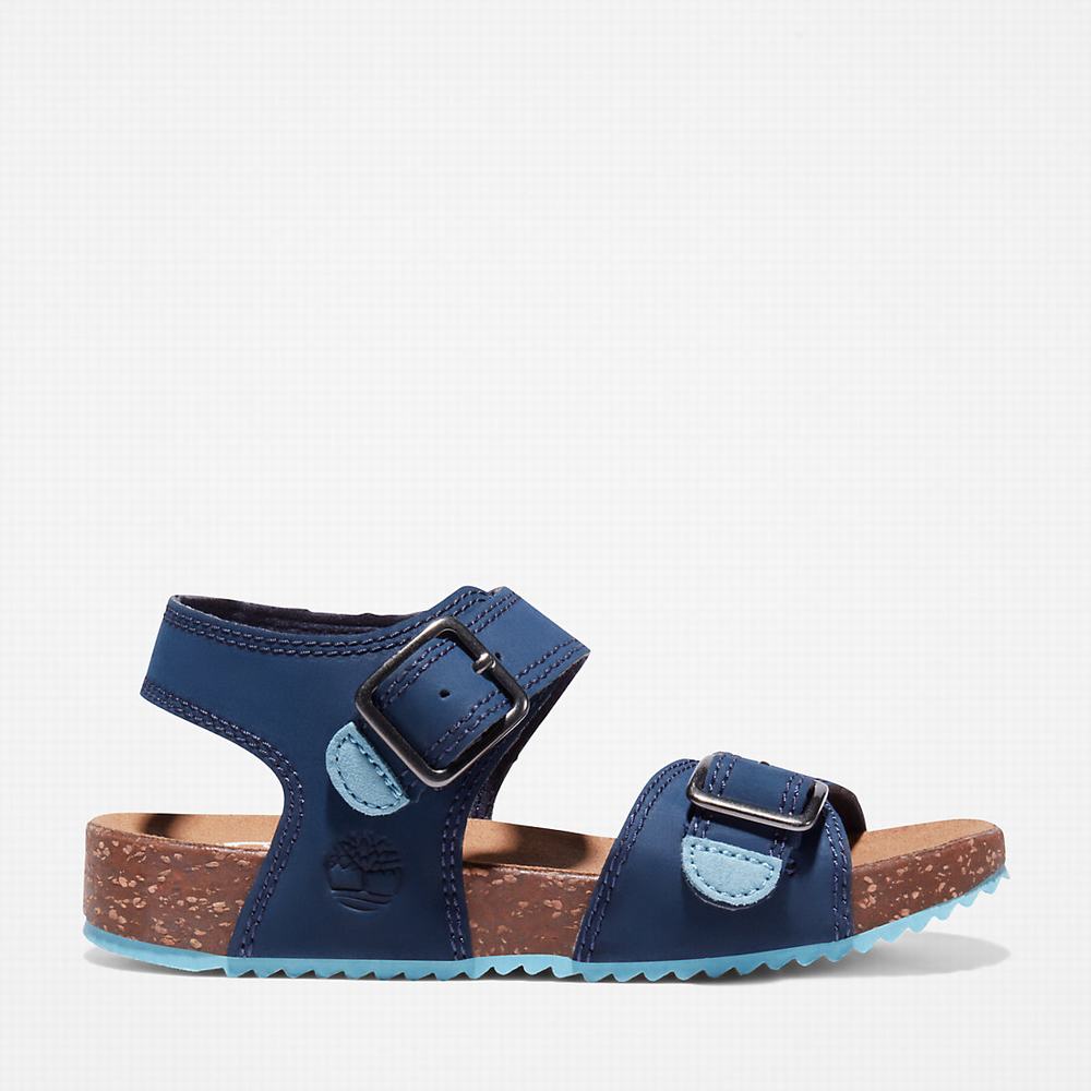 Timberland Castle Island Backstrap Sandalet Çocuk Lacivert | TR-1825X
