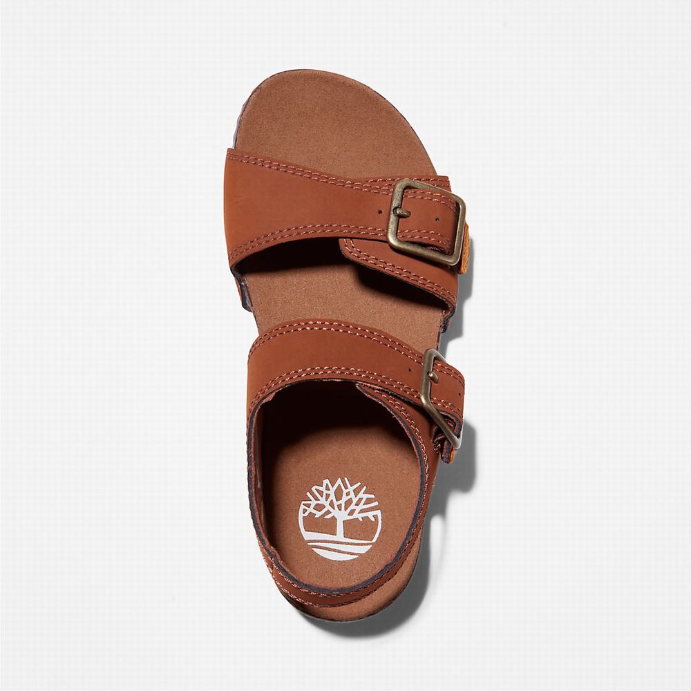 Timberland Castle Island Backstrap Sandalet Çocuk Kahverengi | TR-5049Z