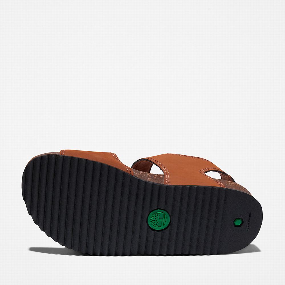 Timberland Castle Island Backstrap Sandalet Çocuk Kahverengi | TR-5049Z