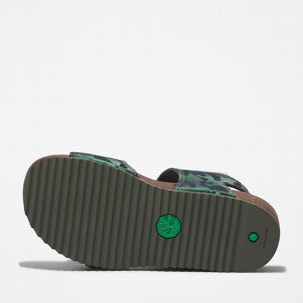 Timberland Castle Island Sandalet Çocuk Yeşil | TR-3487V