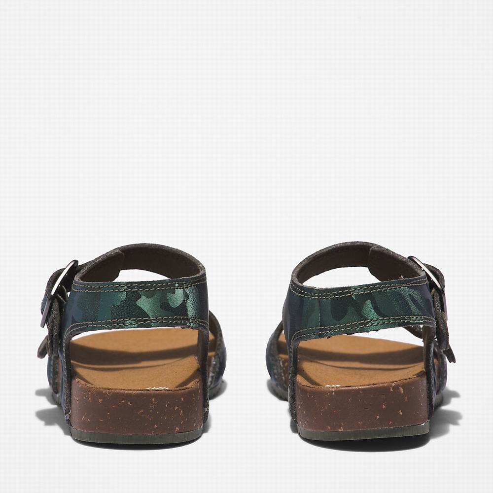 Timberland Castle Island Sandalet Çocuk Yeşil | TR-3487V