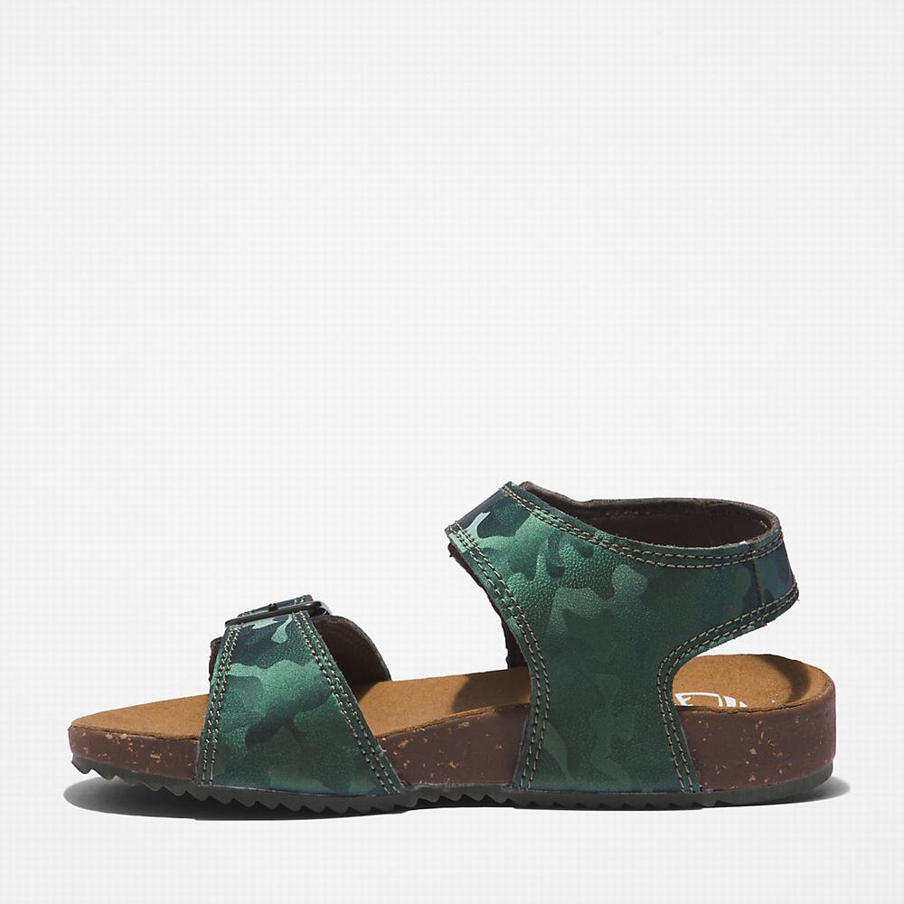 Timberland Castle Island Sandalet Çocuk Yeşil | TR-3487V