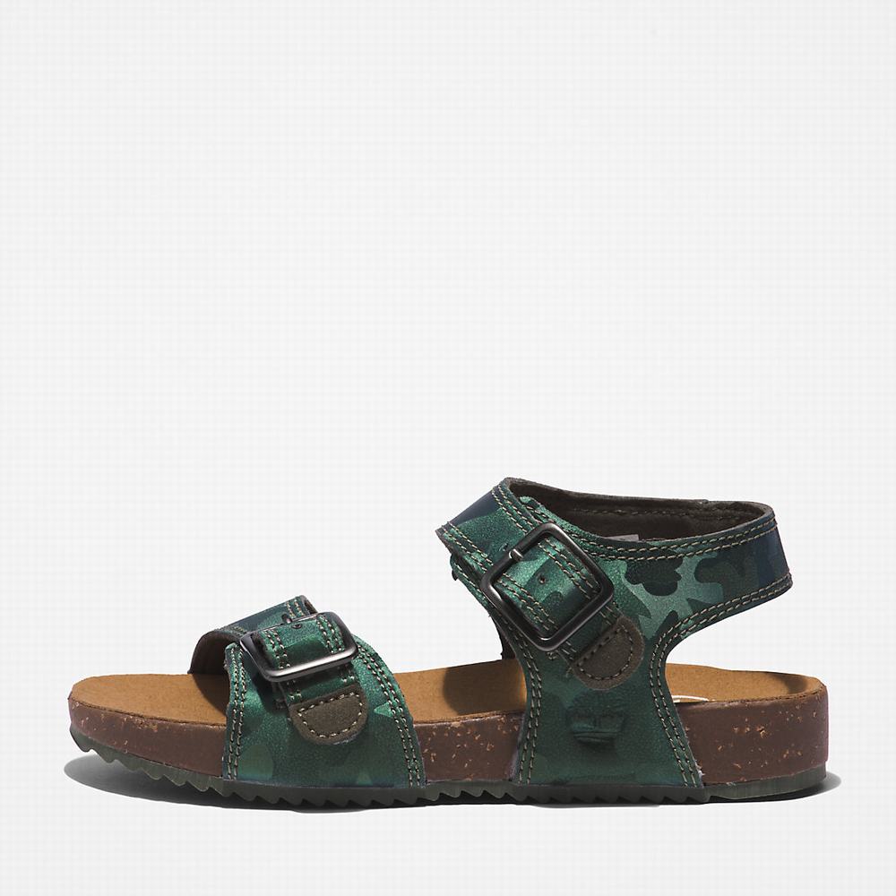 Timberland Castle Island Sandalet Çocuk Yeşil | TR-3487V