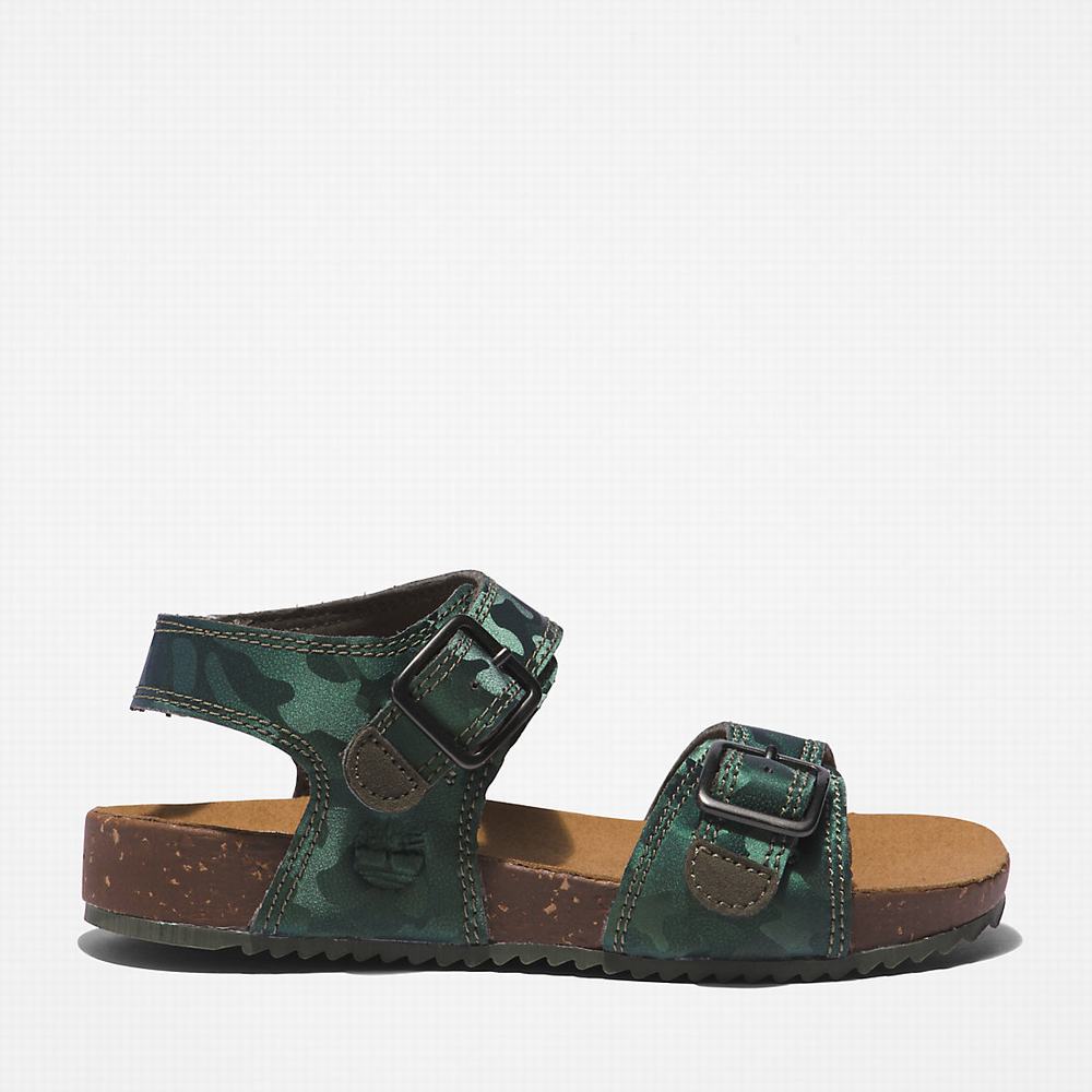 Timberland Castle Island Sandalet Çocuk Yeşil | TR-3487V