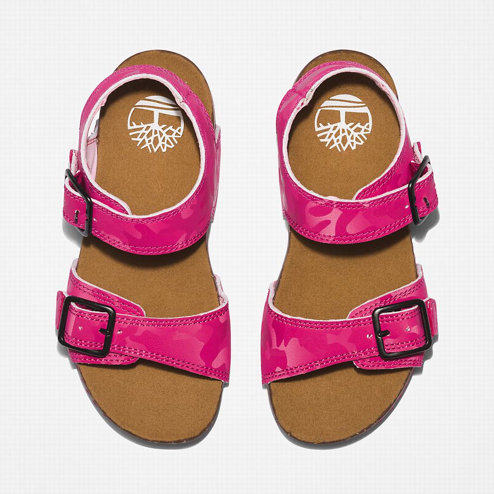 Timberland Castle Island Sandalet Çocuk Pembe | TR-8710B