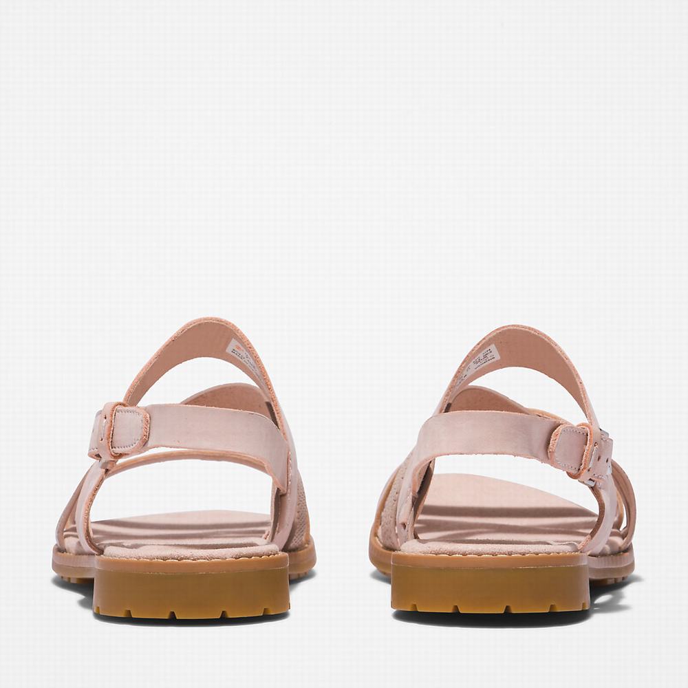 Timberland Chicago Riverside Backstrap Sandalet Kadın Açık Pembe | TR-3546G