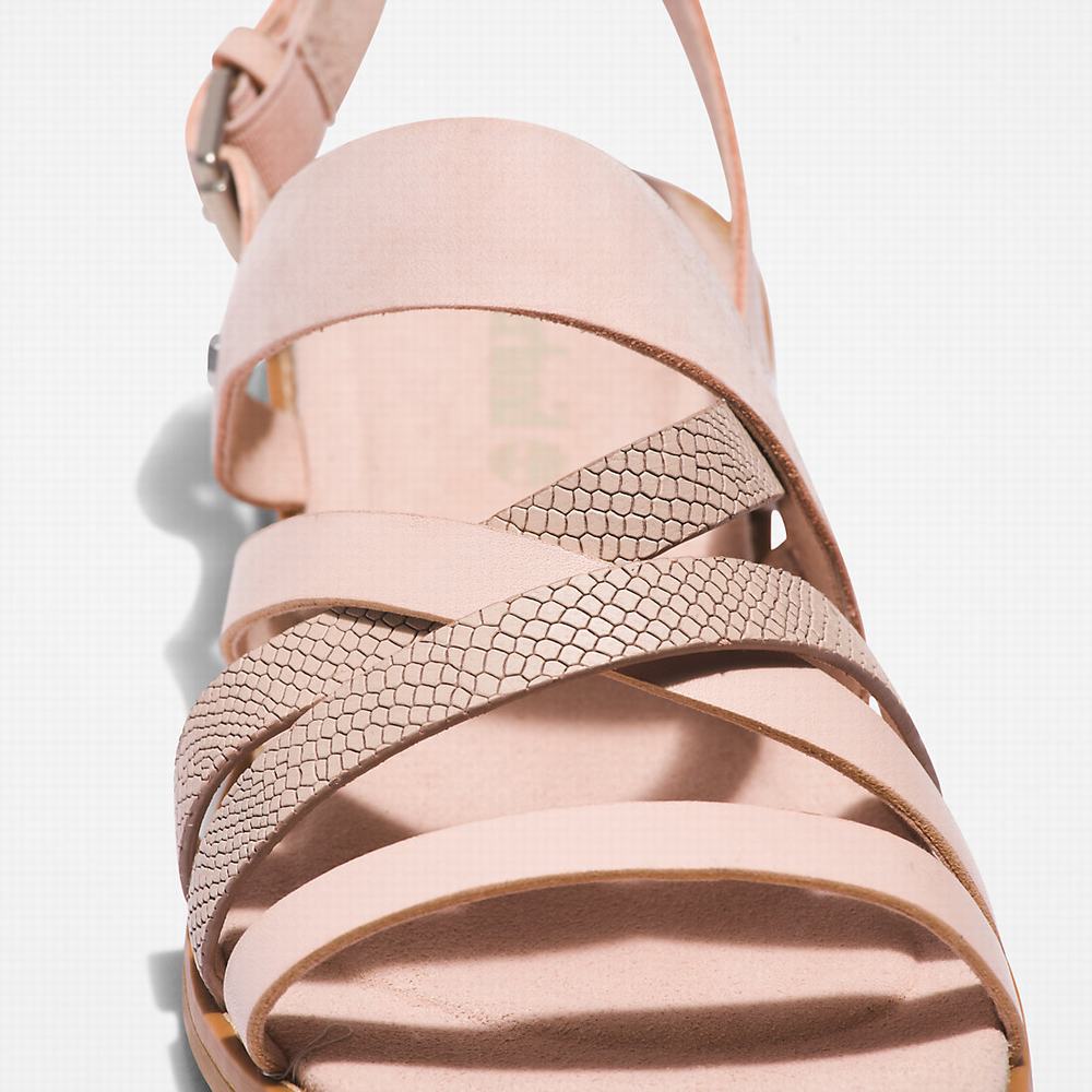 Timberland Chicago Riverside Backstrap Sandalet Kadın Açık Pembe | TR-3546G
