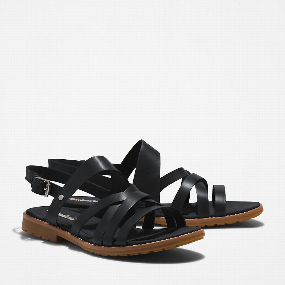 Timberland Chicago Riverside Backstrap Sandalet Kadın Siyah | TR-3560H