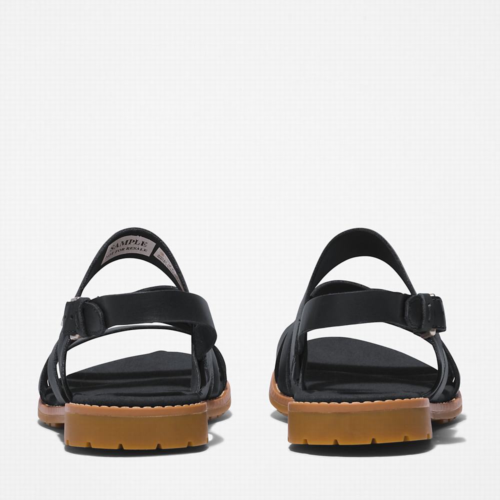 Timberland Chicago Riverside Backstrap Sandalet Kadın Siyah | TR-3560H