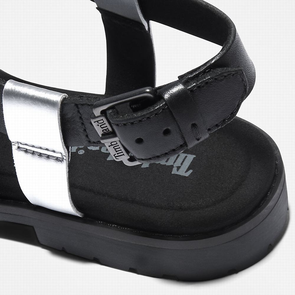 Timberland Chicago Riverside Tanga Sandalet Kadın Siyah | TR-3982P