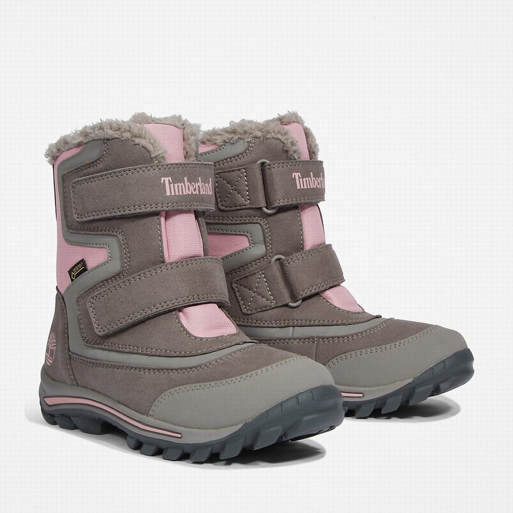 Timberland Chillberg Gore-Tex® Winter Bot Çocuk Gri | TR-3168Y