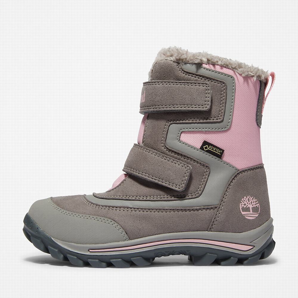 Timberland Chillberg Gore-Tex® Winter Bot Çocuk Gri | TR-3168Y