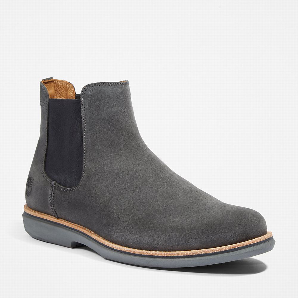 Timberland City Groove Chelsea Chelsea Bot Erkek Koyu Gri | TR-3709D