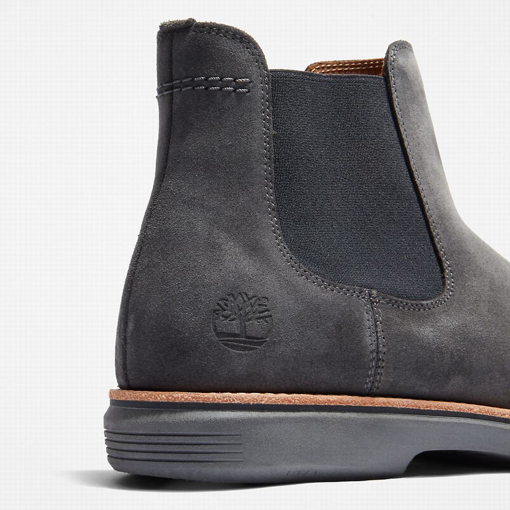Timberland City Groove Chelsea Chelsea Bot Erkek Koyu Gri | TR-3709D
